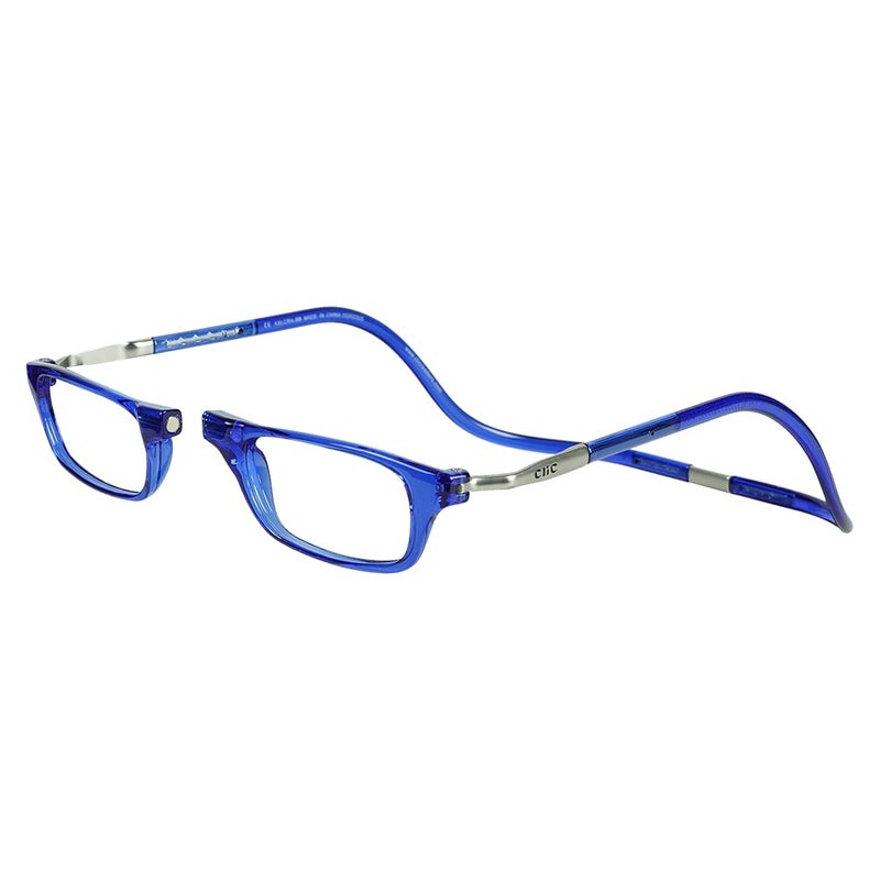 Clic Magnetic Reading Glasses for Men or Women, Computer Readers, Original Expandable (M-XL, Blue, 1.50 Magnification) - Image 1